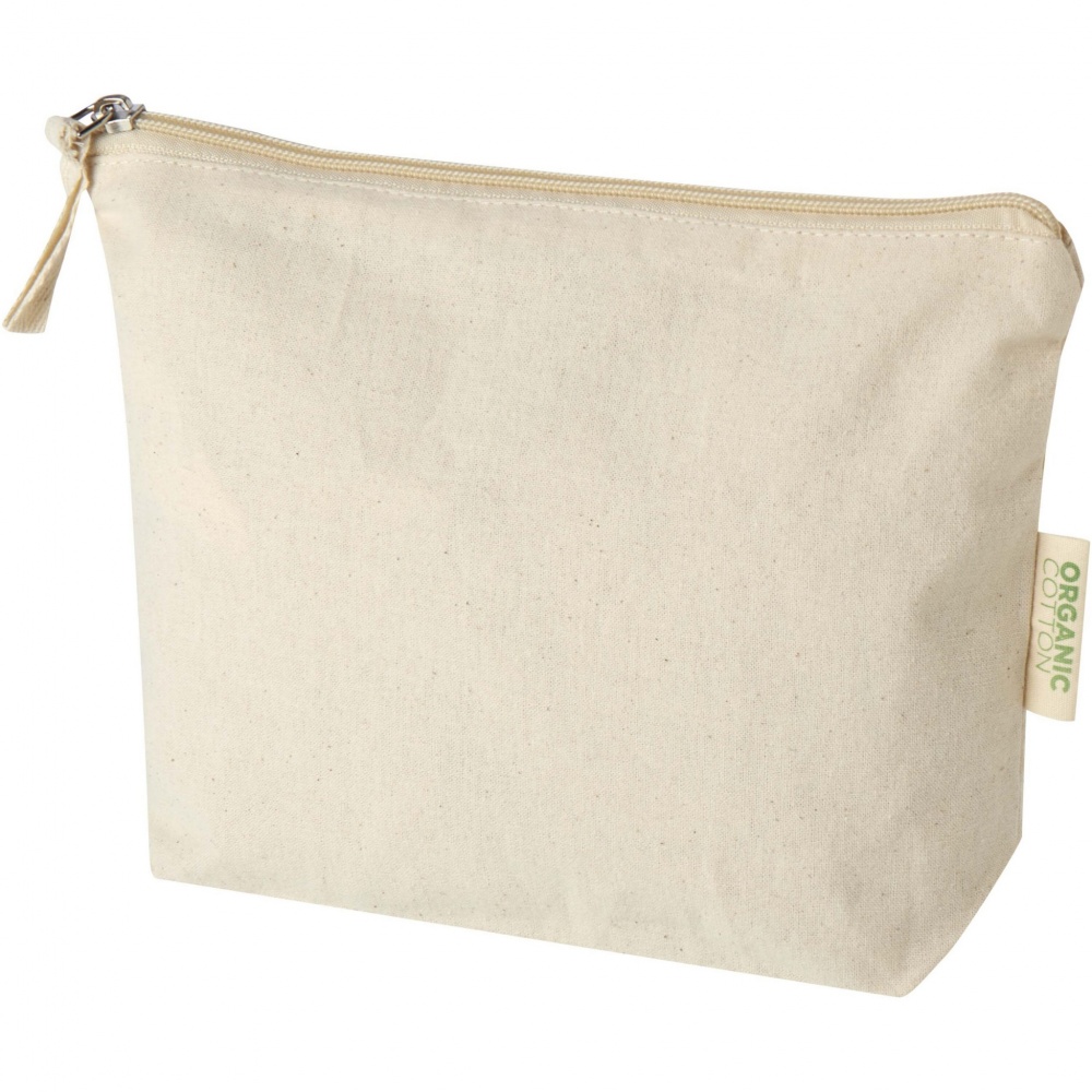 Logo trade promotional merchandise picture of: Orissa 180 g/m² organic toiletry bag 1L